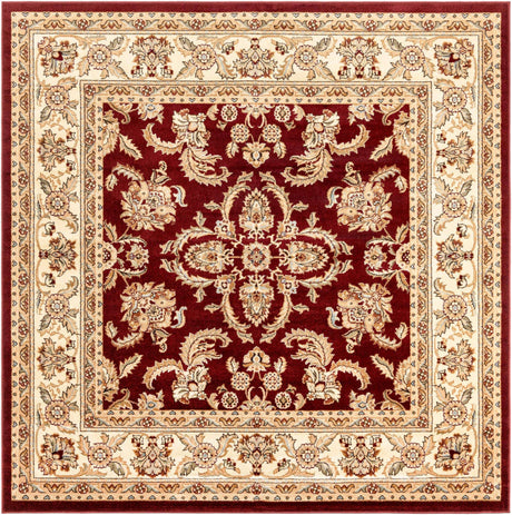 Red 7' 10 x 7' 10 Voyage Square Area Rug