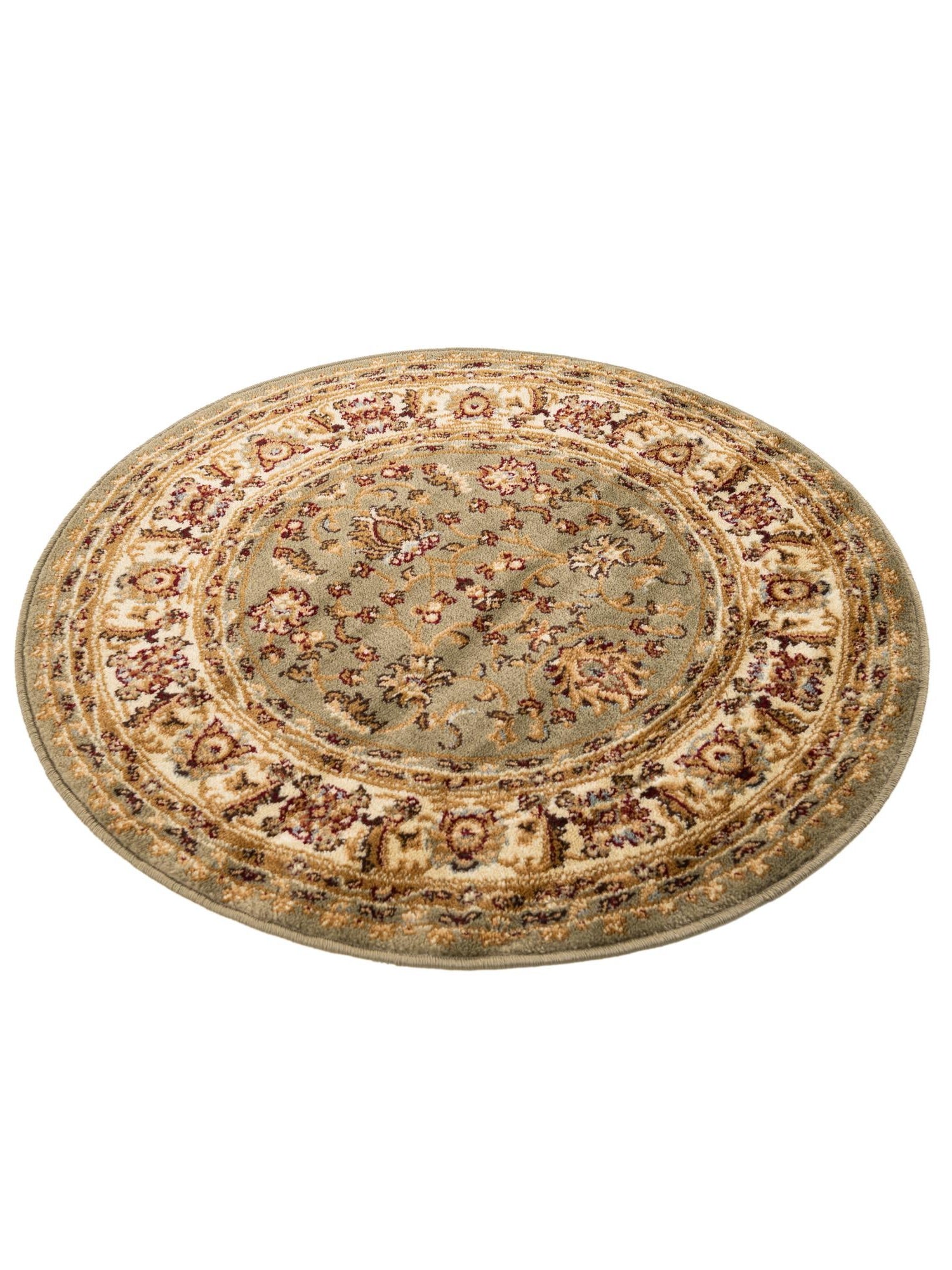Grass Green 3' 3 x 3' 3 Voyage Round Area Rug