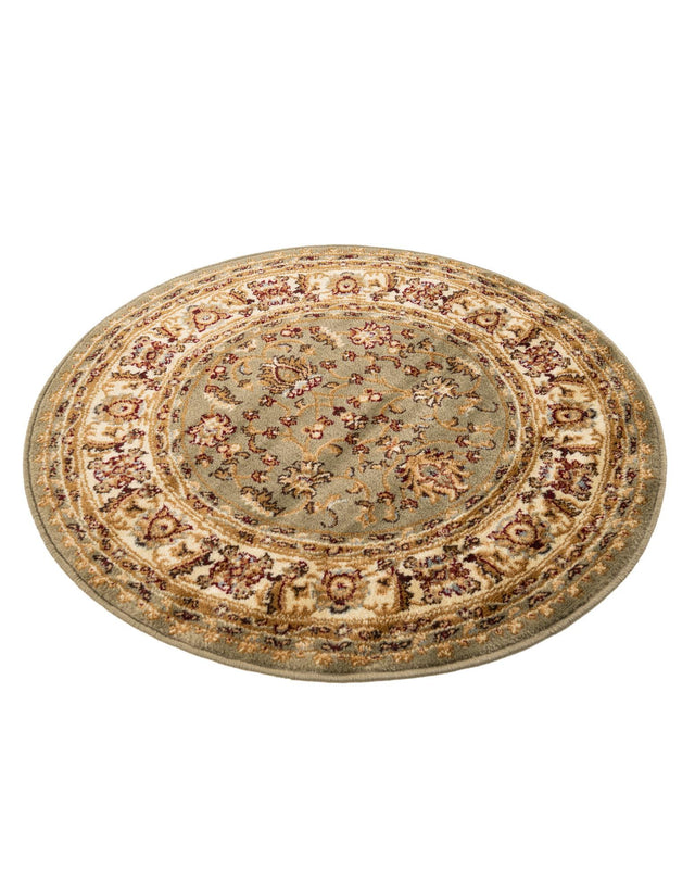 Grass Green 3' 3 x 3' 3 Voyage Round Area Rug