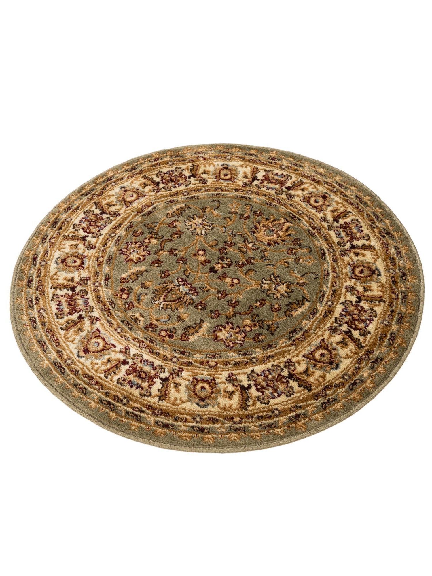Grass Green 3' 3 x 3' 3 Voyage Round Area Rug