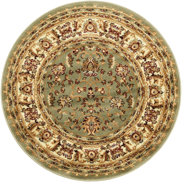 Grass Green 3' 3 x 3' 3 Voyage Round Area Rug