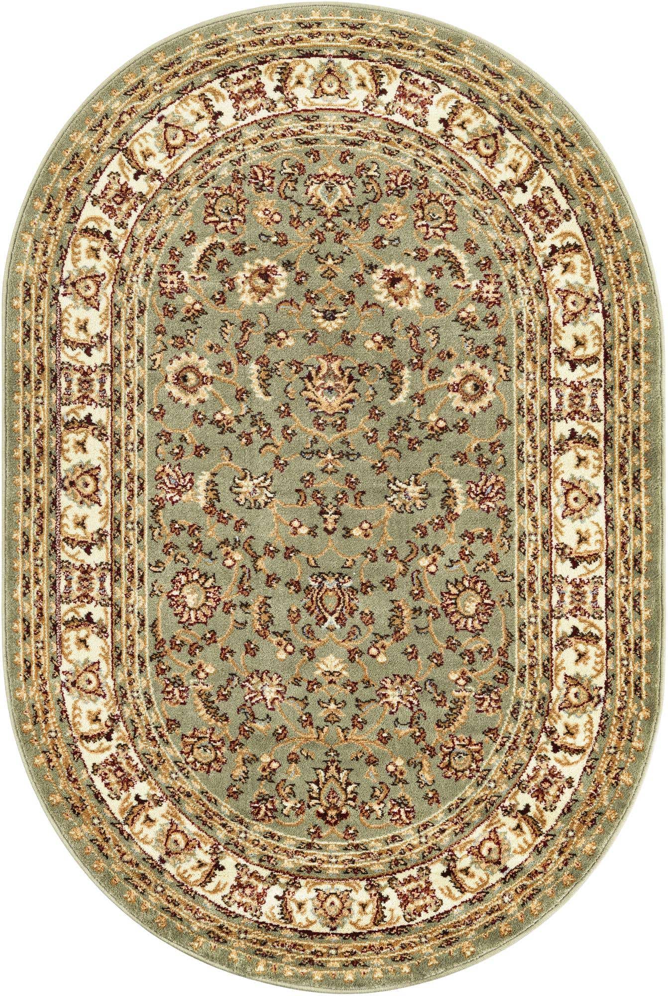 Green 4' 1 x 6' 1 Voyage Oval Area Rug