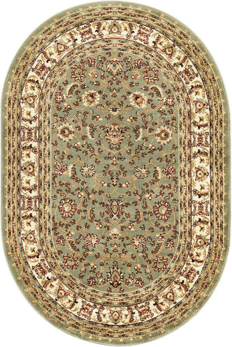 Green 4' 1 x 6' 1 Voyage Oval Area Rug