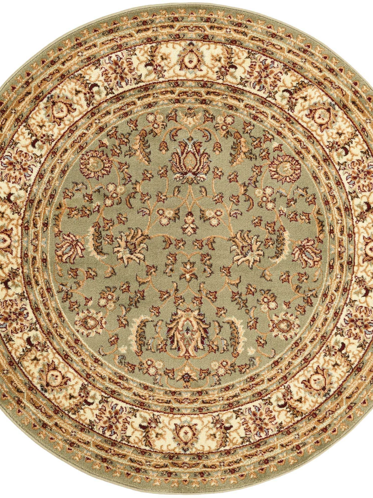 Green 5' 3 x 5' 3 Voyage Round Area Rug
