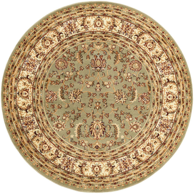 Green 5' 3 x 5' 3 Voyage Round Area Rug