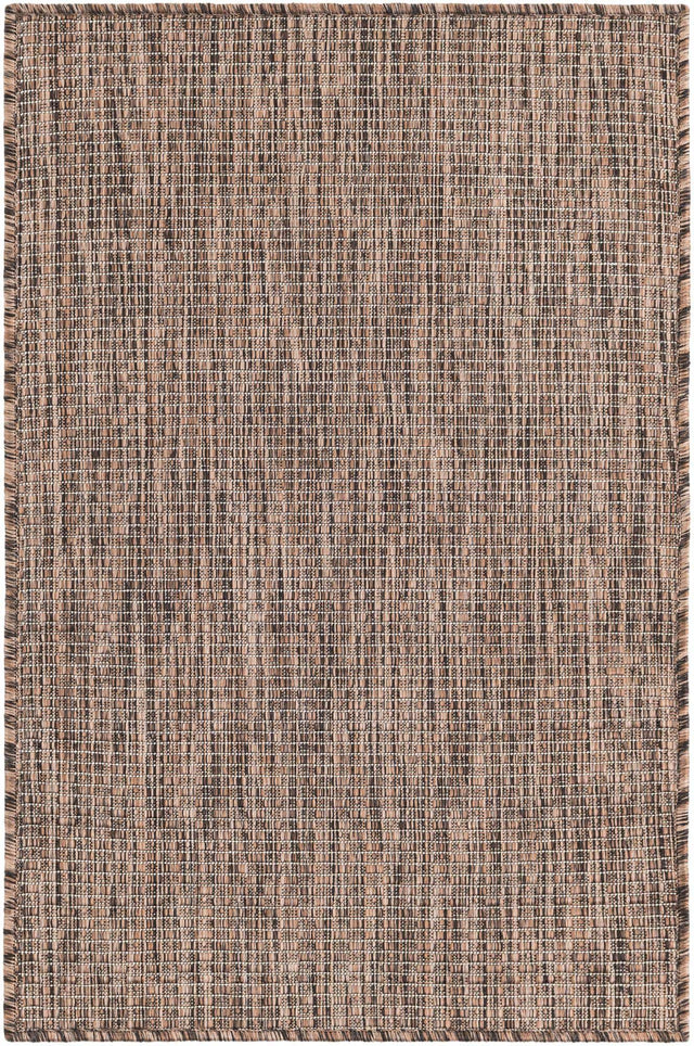 Light Brown 2' x 3' 1 Outdoor Solid Rectangle Area Rug Weather Resistant for Patio, Deck, Terrace, Balcony, Porch 100% Polypropylene Minimalist Waterproof Carpet for Sale at Rug Engine