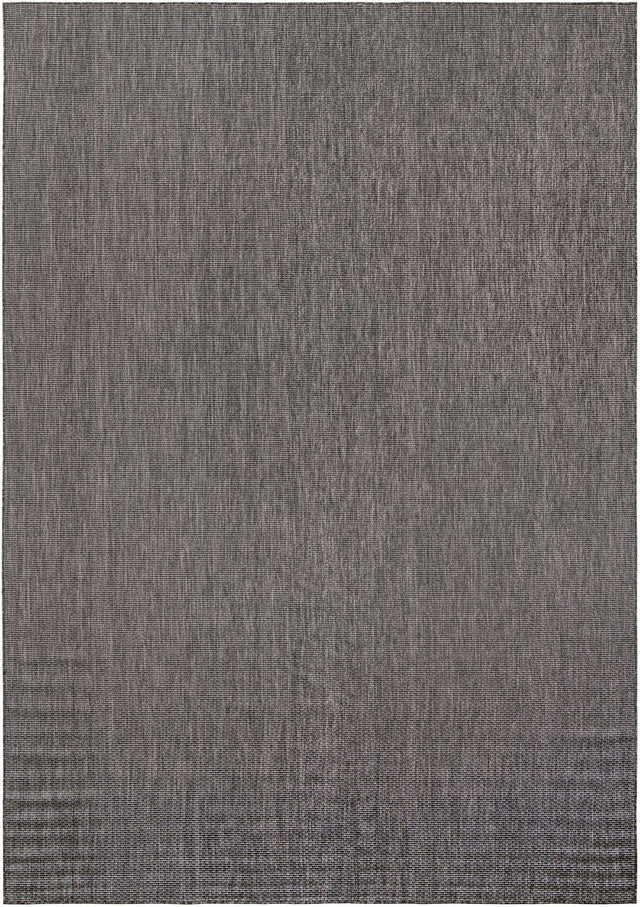 Black 10' x 14' 1 Outdoor Solid Rectangle Area Rug Weather Resistant for Patio, Deck, Terrace, Balcony, Porch 100% Polypropylene Minimalist Waterproof Carpet for Sale at Rug Engine