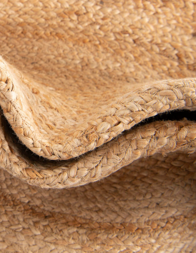 Multicolor 5' 3 x 5' 3 Kids Braided Jute Round Area Rug for Baby Nursery, Toddler Playroom, Bedrooms All Natural Eco-Friendly Sustainable Carpet for Sale at Rug Engine