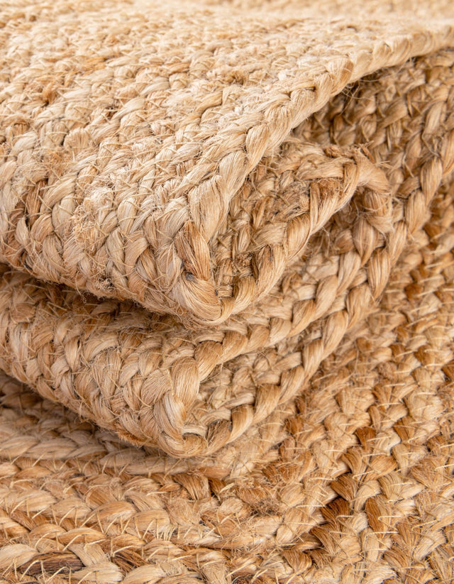 Multicolor 5' 3 x 5' 3 Kids Braided Jute Round Area Rug for Baby Nursery, Toddler Playroom, Bedrooms All Natural Eco-Friendly Sustainable Carpet for Sale at Rug Engine