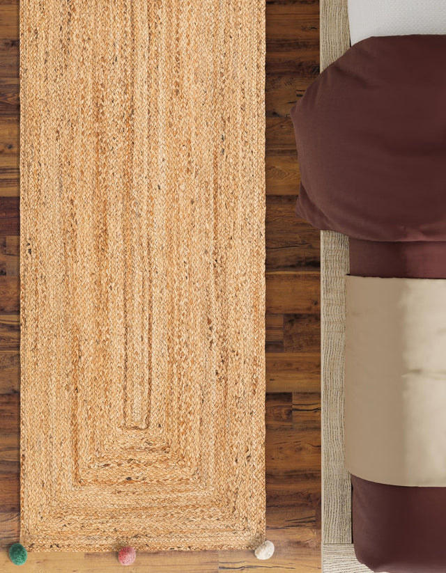 Multicolor 2' x 6' 1 Kids Braided Jute Runner Area Rug for Baby Nursery, Toddler Playroom, Bedrooms All Natural Eco-Friendly Sustainable Carpet for Sale at Rug Engine