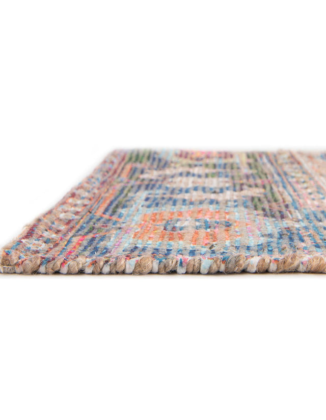 Multicolor 2' x 3' 1 Chenille Jute Rectangle Area Rug Vintage Distressed Boho All Natural Eco-Friendly Sustainable Carpet for Living Dining Office Dorm Rooms for Sale at Rug Engine