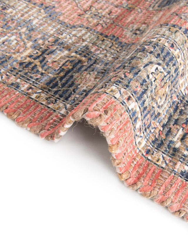 Antique Red 2' 2 x 8' Chenille Jute Runner Area Rug Vintage Distressed Boho All Natural Eco-Friendly Sustainable Carpet for Living Dining Office Dorm Rooms for Sale at Rug Engine