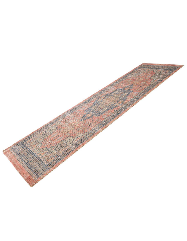 Antique Red 2' 2 x 8' Chenille Jute Runner Area Rug Vintage Distressed Boho All Natural Eco-Friendly Sustainable Carpet for Living Dining Office Dorm Rooms for Sale at Rug Engine