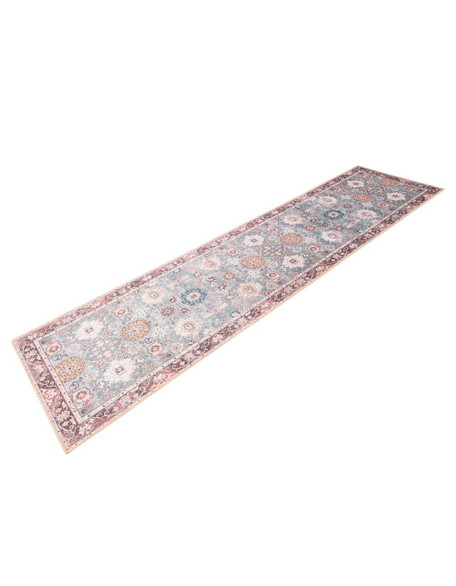 Washable Green 2' 7 x 10' Timeless Runner Area Rug Easy to Clean Stain Resistant & Durable Traditional Classic Vintage Design Carpet for Sale at Rug Engine