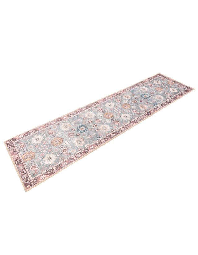 Washable Green 2' x 8' Timeless Runner Area Rug Easy to Clean Stain Resistant & Durable Traditional Classic Vintage Design Carpet for Sale at Rug Engine