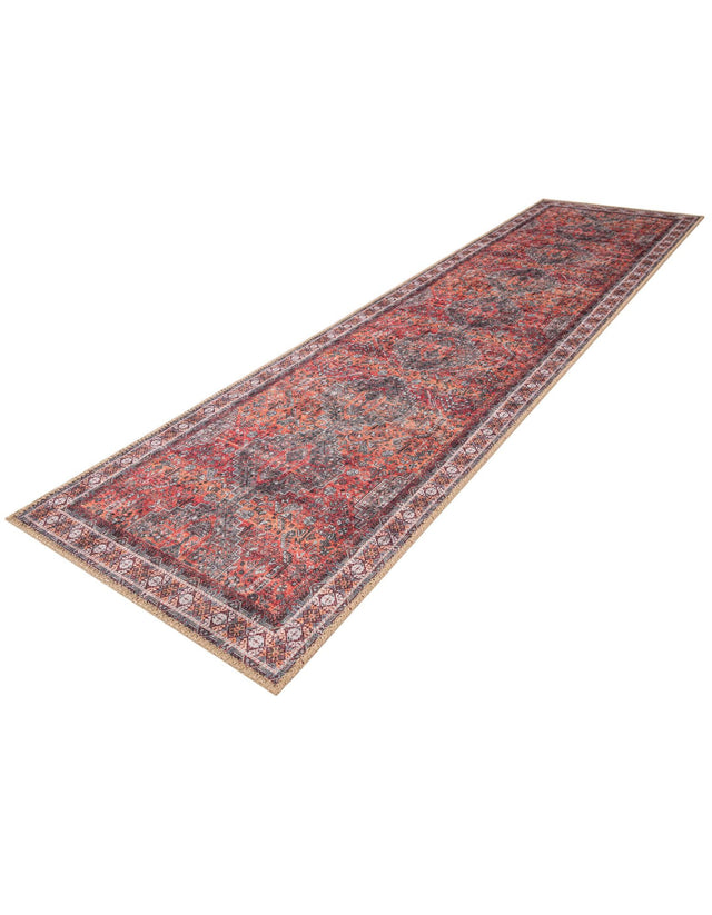 Washable Rust Red 2' x 8' Timeless Runner Area Rug Easy to Clean Stain Resistant & Durable Traditional Classic Vintage Design Carpet for Sale at Rug Engine
