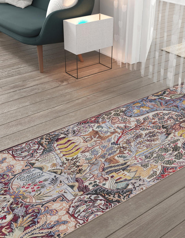 Washable Multicolor 2' x 5' 1 Timeless Runner Area Rug Easy to Clean Stain Resistant & Durable Traditional Classic Vintage Design Carpet for Sale at Rug Engine