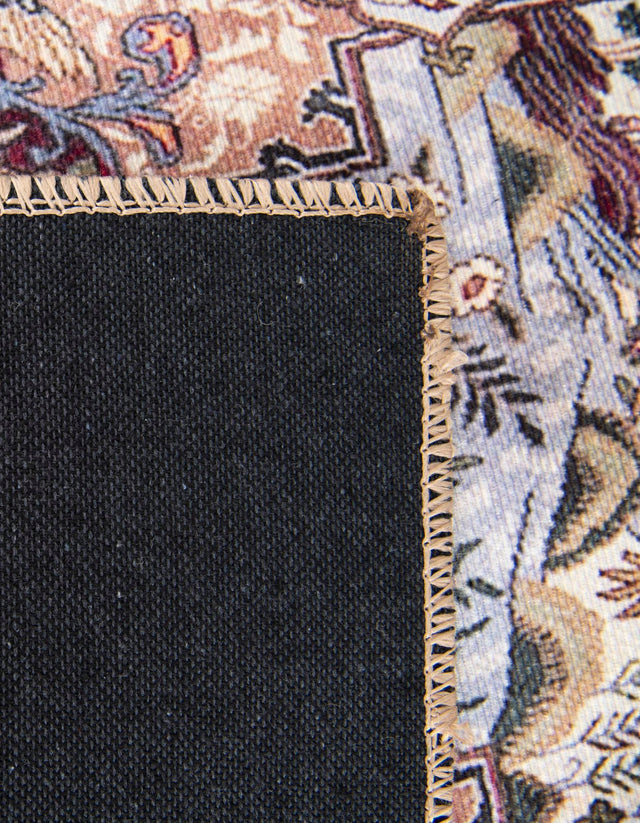 Washable Multicolor 7' 10 x 7' 10 Timeless Square Area Rug Easy to Clean Stain Resistant & Durable Traditional Classic Vintage Design Carpet for Sale at Rug Engine