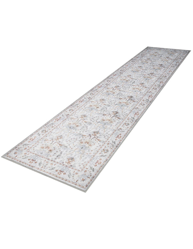 Washable Ivory 2' 7 x 12' Timeless Runner Area Rug Easy to Clean Stain Resistant & Durable Traditional Classic Vintage Design Carpet for Sale at Rug Engine