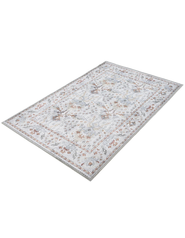 Washable Ivory 2' x 3' 1 Timeless Rectangle Area Rug Easy to Clean Stain Resistant & Durable Traditional Classic Vintage Design Carpet for Sale at Rug Engine