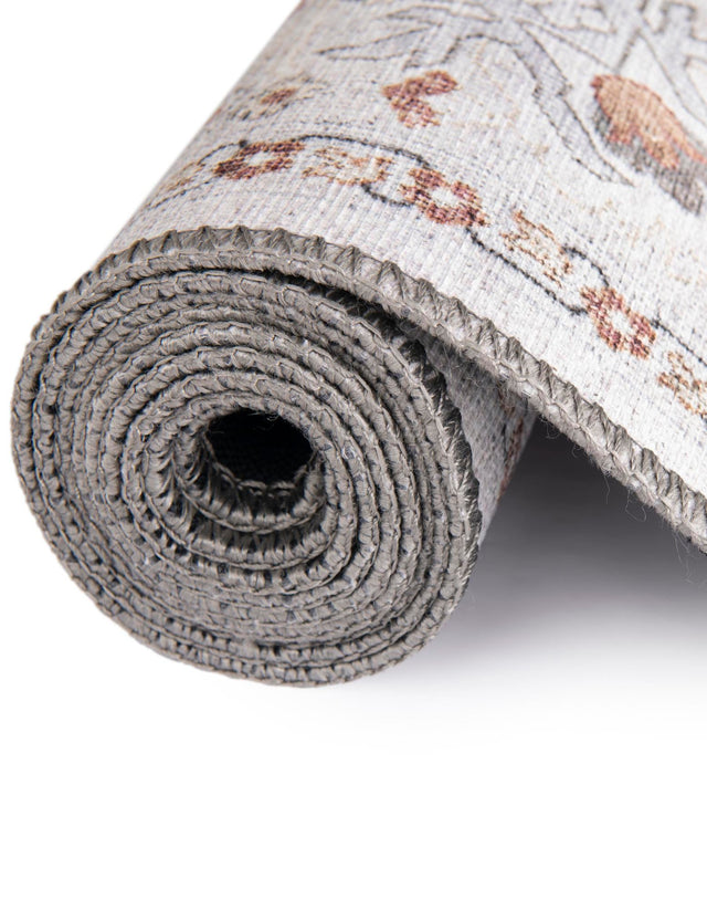 Washable Ivory 3' 6 x 5' 6 Timeless Rectangle Area Rug Easy to Clean Stain Resistant & Durable Traditional Classic Vintage Design Carpet for Sale at Rug Engine