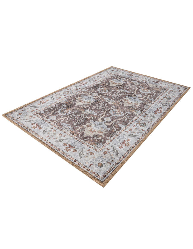 Washable Almond Brown 2' x 3' 1 Timeless Rectangle Area Rug Easy to Clean Stain Resistant & Durable Traditional Classic Vintage Design Carpet for Sale at Rug Engine