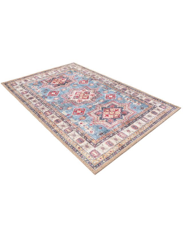 Washable Light Blue 2' x 3' 1 Timeless Rectangle Area Rug Easy to Clean Stain Resistant & Durable Traditional Classic Vintage Design Carpet for Sale at Rug Engine