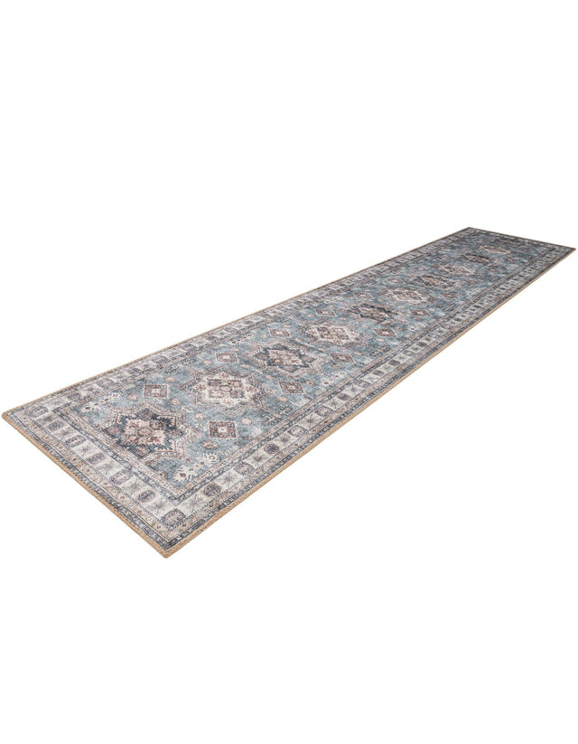 Washable Soft Green 2' 7 x 12' Timeless Runner Area Rug Easy to Clean Stain Resistant & Durable Traditional Classic Vintage Design Carpet for Sale at Rug Engine