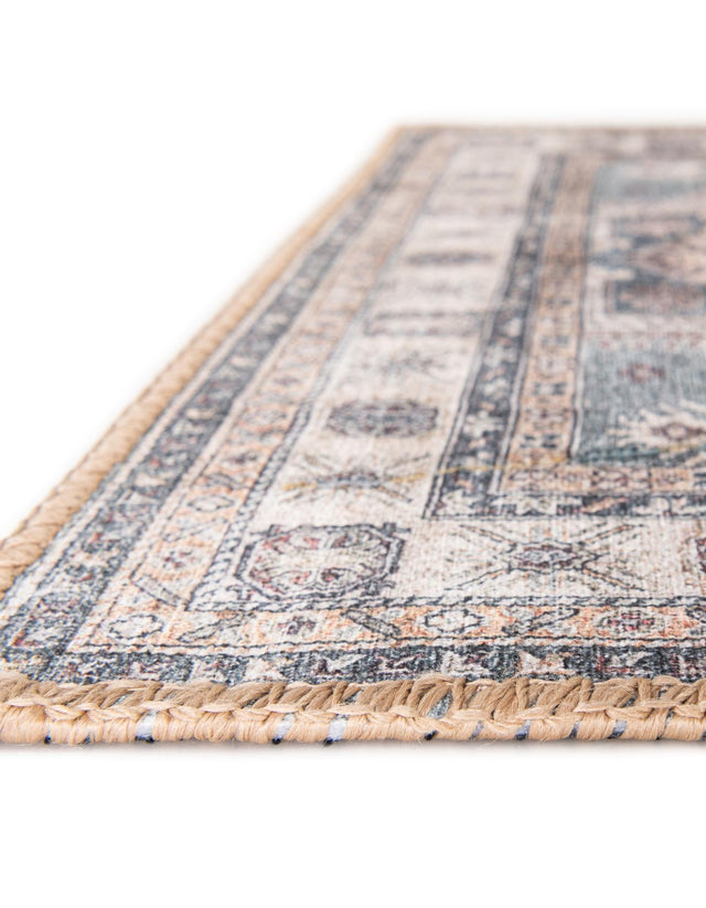 Washable Soft Green 7' 10 x 10' Timeless Rectangle Area Rug Easy to Clean Stain Resistant & Durable Traditional Classic Vintage Design Carpet for Sale at Rug Engine