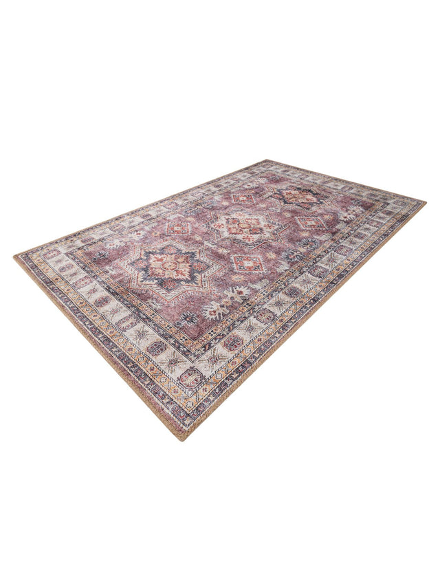 Washable Antique Rose Pink 3' 6 x 5' 6 Timeless Rectangle Area Rug Easy to Clean Stain Resistant & Durable Traditional Classic Vintage Design Carpet for Sale at Rug Engine