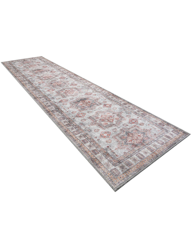 Washable Ivory 2' 7 x 10' Timeless Runner Area Rug Easy to Clean Stain Resistant & Durable Traditional Classic Vintage Design Carpet for Sale at Rug Engine
