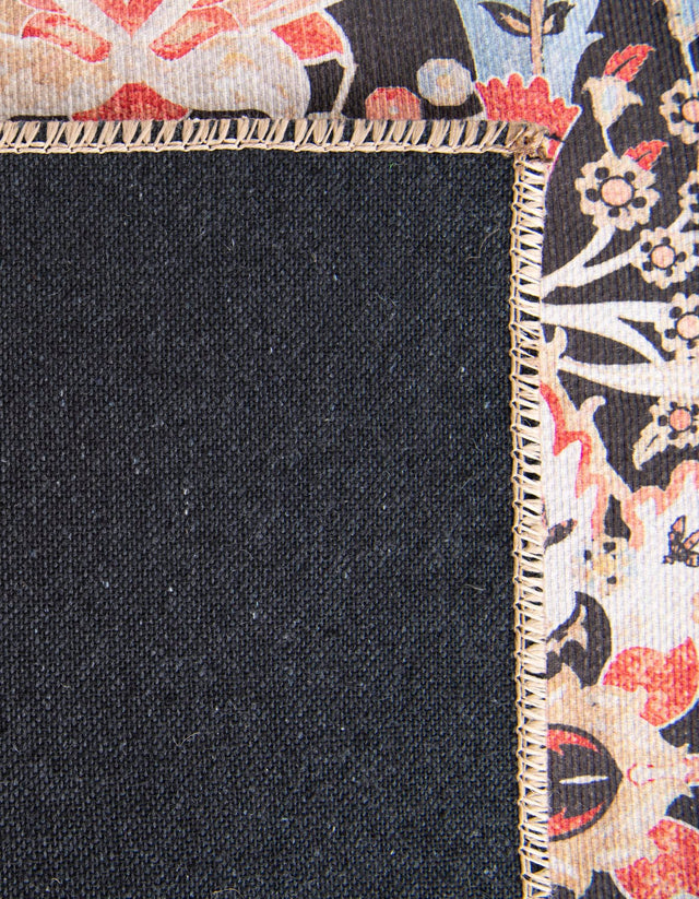 Washable Black 9' 5 x 13' 1 Timeless Rectangle Area Rug Easy to Clean Stain Resistant & Durable Traditional Classic Vintage Design Carpet for Sale at Rug Engine