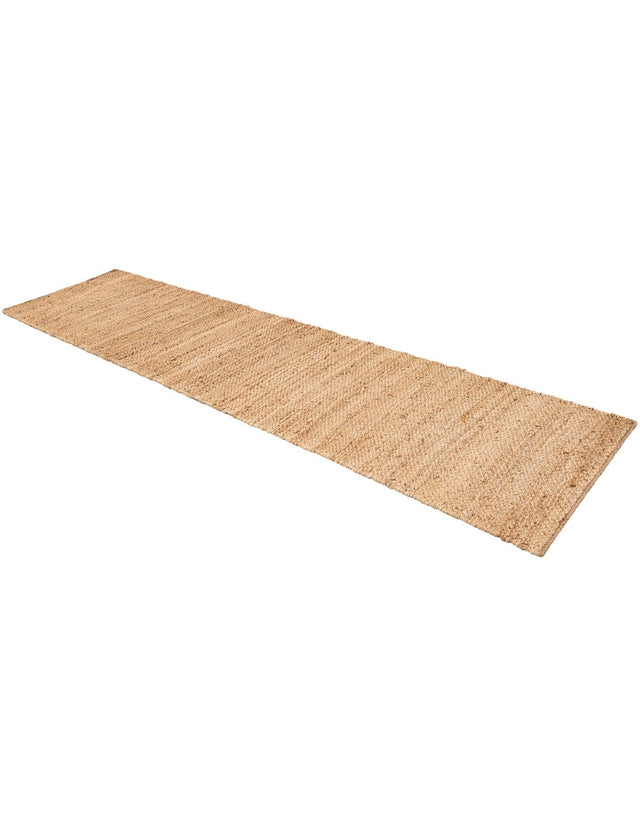 Natural 2' 7 x 10' Chunky Jute Runner Area Rug 100% All Natural Jute Sustainable Eco-Friendly Carpet Mat for Natural Interior Design Homes for Sale at Rug Engine