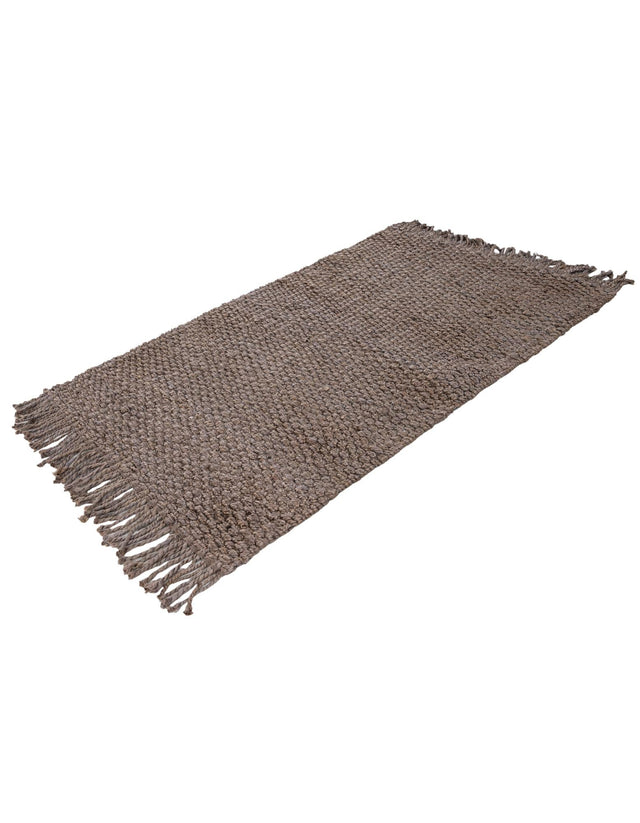 Gray 3' 1 x 5' 1 Chunky Jute Rectangle Area Rug 100% All Natural Jute Sustainable Eco-Friendly Carpet Mat for Natural Interior Design Homes for Sale at Rug Engine