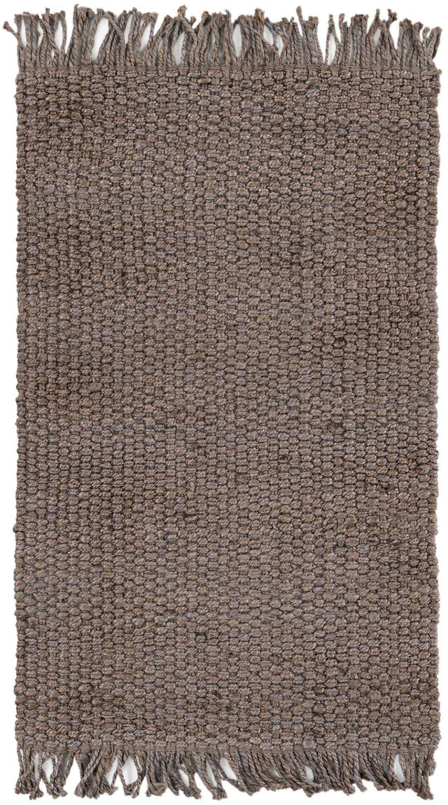 Gray 3' 1 x 5' 1 Chunky Jute Rectangle Area Rug 100% All Natural Jute Sustainable Eco-Friendly Carpet Mat for Natural Interior Design Homes for Sale at Rug Engine