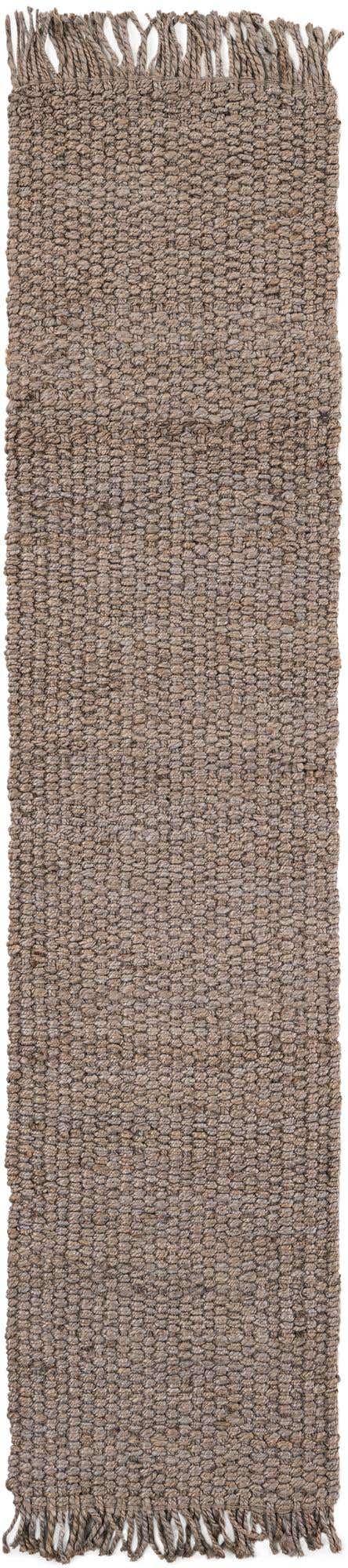 Gray 2' x 8' Chunky Jute Runner Area Rug 100% All Natural Jute Sustainable Eco-Friendly Carpet Mat for Natural Interior Design Homes for Sale at Rug Engine