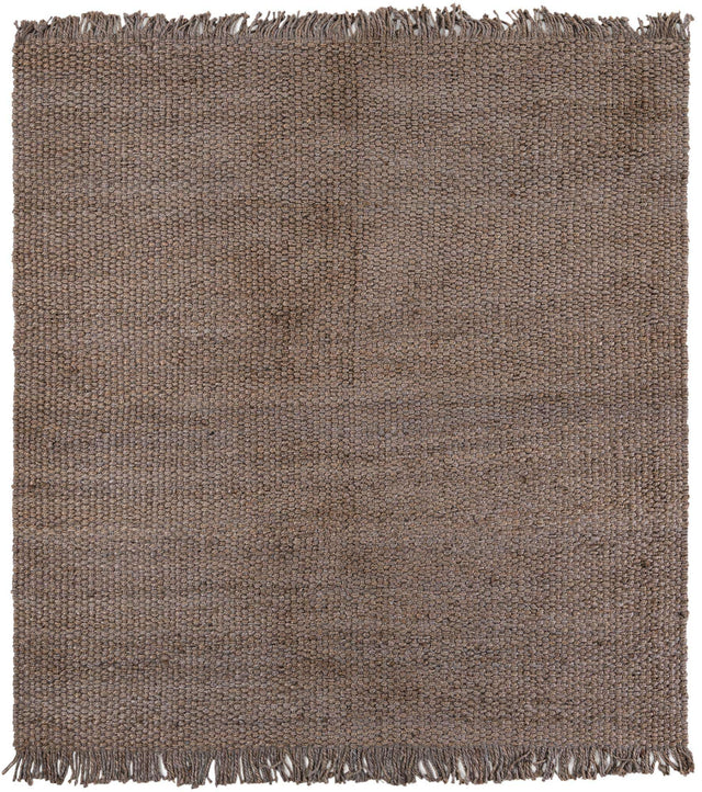 Gray 7' 10 x 7' 10 Chunky Jute Square Area Rug 100% All Natural Jute Sustainable Eco-Friendly Carpet Mat for Natural Interior Design Homes for Sale at Rug Engine