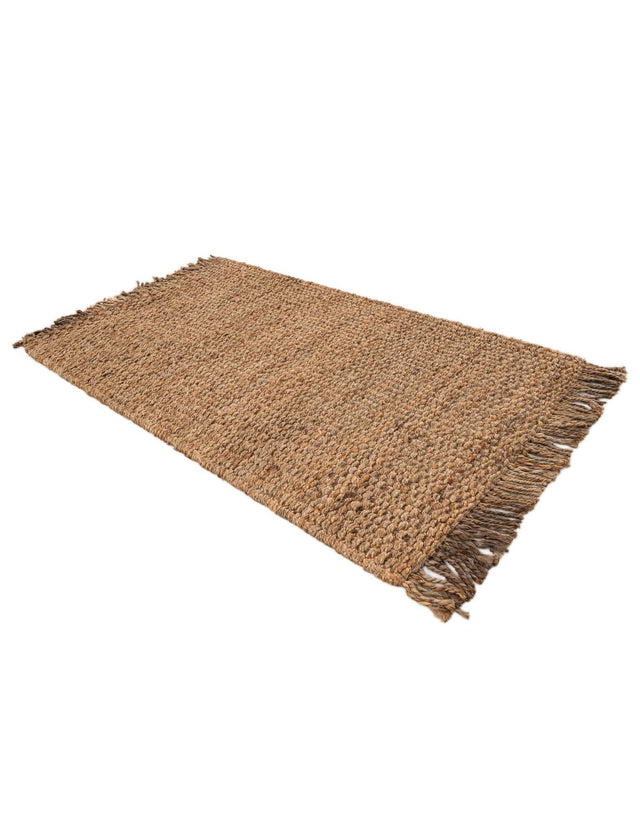 Natural 3' 1 x 5' 1 Chunky Jute Rectangle Area Rug 100% All Natural Jute Sustainable Eco-Friendly Carpet Mat for Natural Interior Design Homes for Sale at Rug Engine