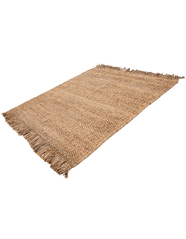 Natural 5' 1 x 5' 1 Chunky Jute Square Area Rug 100% All Natural Jute Sustainable Eco-Friendly Carpet Mat for Natural Interior Design Homes for Sale at Rug Engine