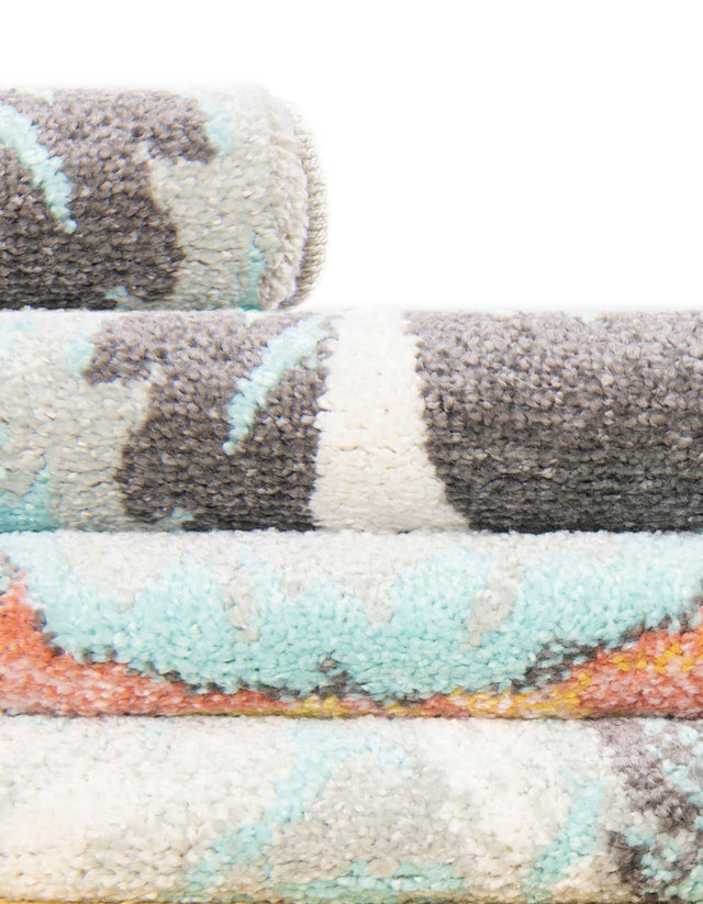 Ivory 7' 10 x 7' 10 Whimsy Kids Round Area Rug for Baby Nursery, Toddler Playroom, Bedrooms