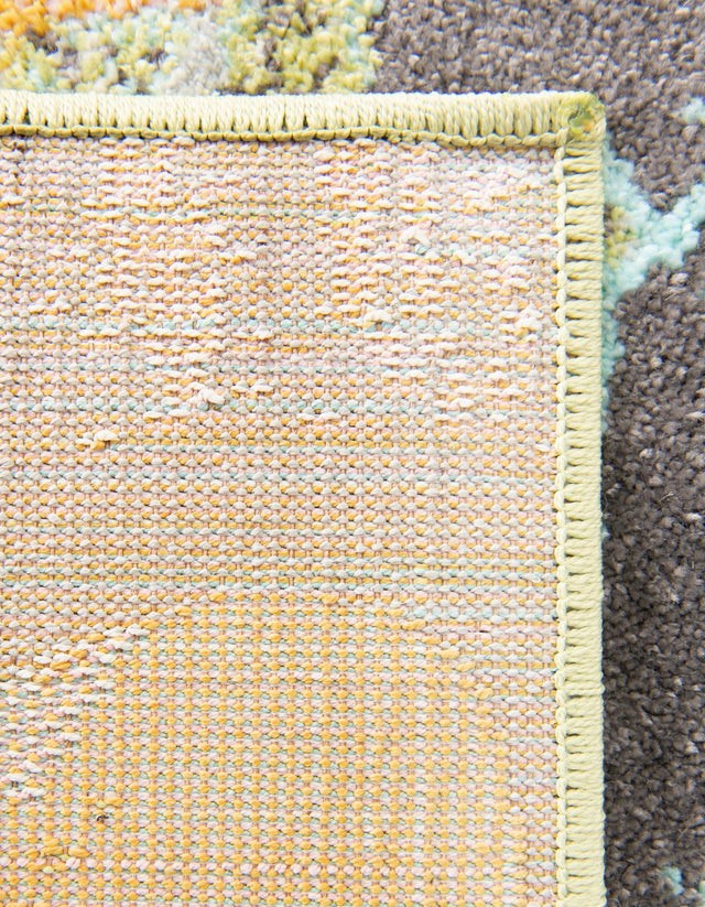 Multicolor 5' 3 x 8' Whimsy Kids Rectangle Area Rug for Baby Nursery, Toddler Playroom, Bedrooms