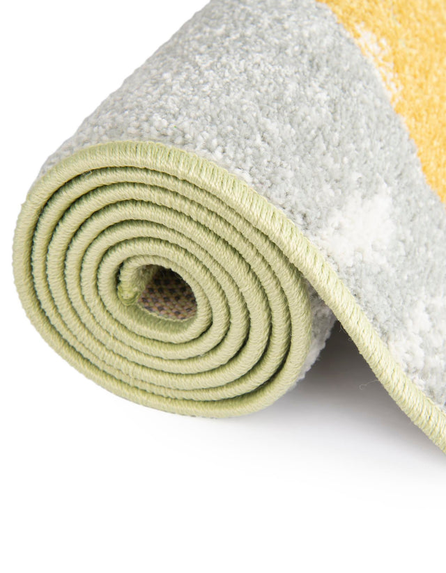 Multicolor 2' 2 x 3' 1 Whimsy Kids Rectangle Area Rug for Baby Nursery, Toddler Playroom, Bedrooms