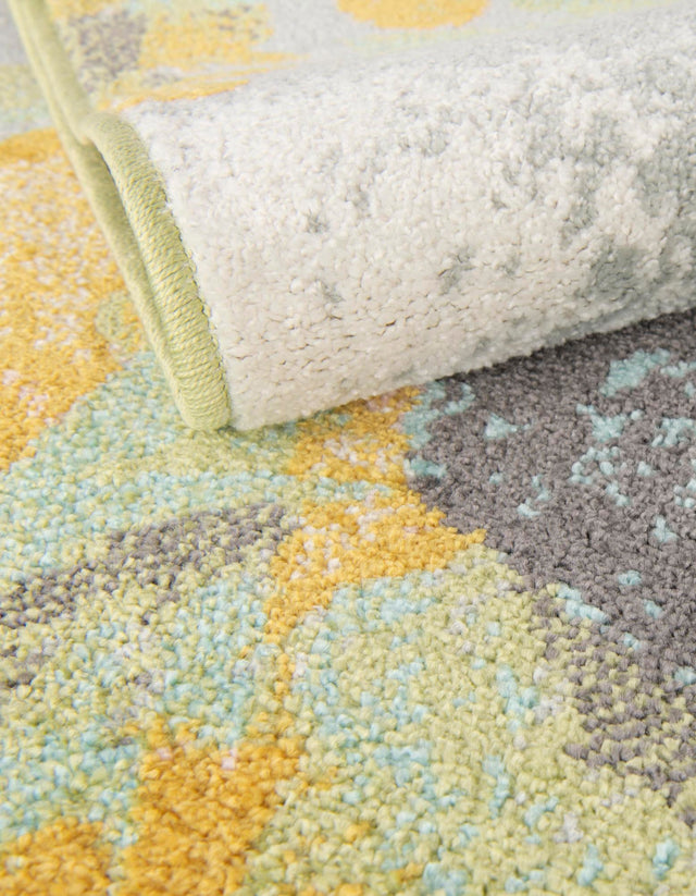 Multicolor 2' 2 x 2' 2 Whimsy Kids Round Area Rug for Baby Nursery, Toddler Playroom, Bedrooms