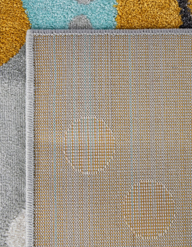 Gray 2' 2 x 6' 1 Whimsy Kids Runner Area Rug for Baby Nursery, Toddler Playroom, Bedrooms