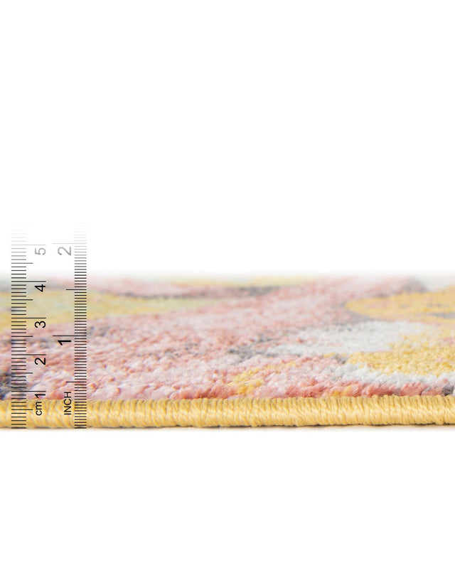 Multicolor 7' 10 x 10' Whimsy Kids Rectangle Area Rug for Baby Nursery, Toddler Playroom, Bedrooms