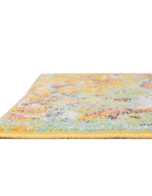Multicolor 7' 10 x 10' Whimsy Kids Rectangle Area Rug for Baby Nursery, Toddler Playroom, Bedrooms
