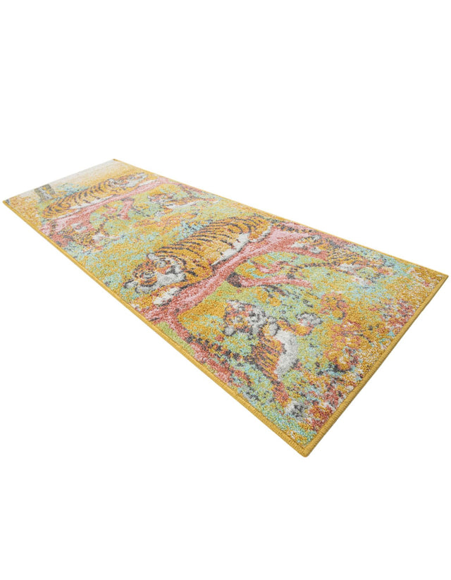 Multicolor 2' 2 x 6' 1 Whimsy Kids Runner Area Rug for Baby Nursery, Toddler Playroom, Bedrooms