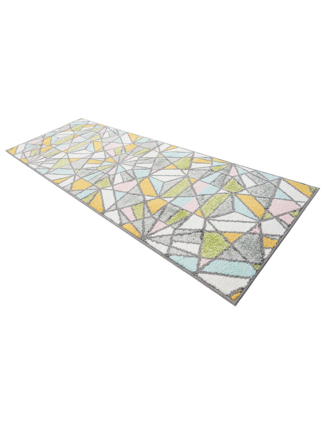 Multicolor 2' 2 x 6' 1 Whimsy Kids Runner Area Rug for Baby Nursery, Toddler Playroom, Bedrooms