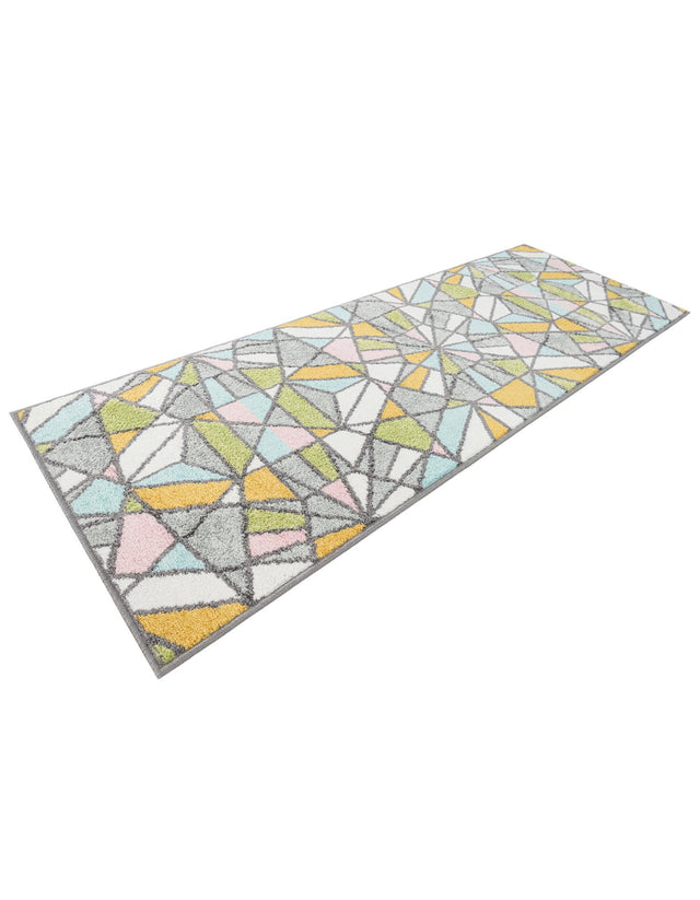 Multicolor 2' 2 x 6' 1 Whimsy Kids Runner Area Rug for Baby Nursery, Toddler Playroom, Bedrooms