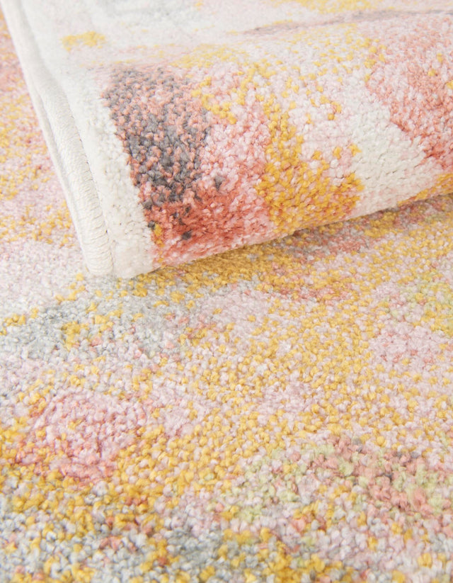 Multicolor 7' 10 x 10' Whimsy Kids Rectangle Area Rug for Baby Nursery, Toddler Playroom, Bedrooms